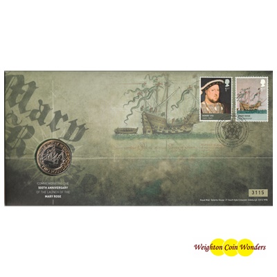 2011 BU £2 Coin - 500th Anniversary of The Mary Rose - Click Image to Close